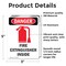 Signmission Fire Extinguisher Inside Danger Sign, Vinyl Decal, 3.5in W x 5in L, 2PK OS-2PACK-DS-D-35-V-2381 - alternate 5